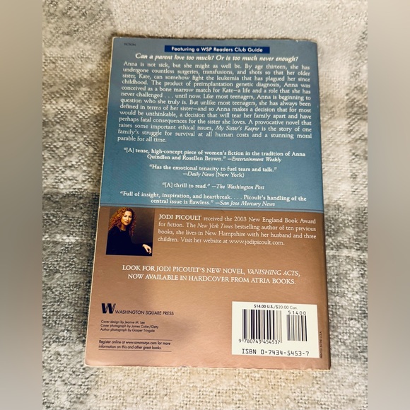 Jodi Picoult 'My Sister's Keeper' Softcover Book - Picture 2 of 9